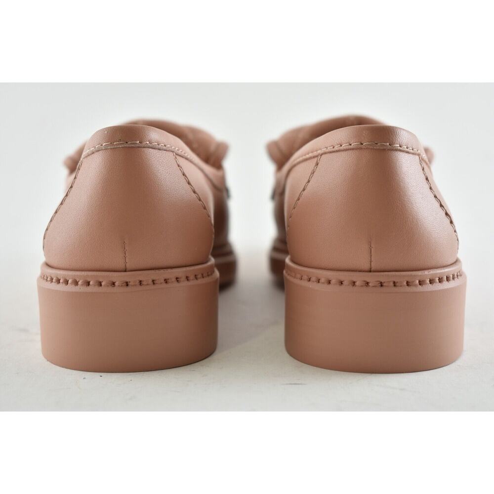 Chanel 21B Pink Silver Quilted Flap Turnlock CC Logo Mule Slip Flat Loafer 39.5 - Picture 11 of 11